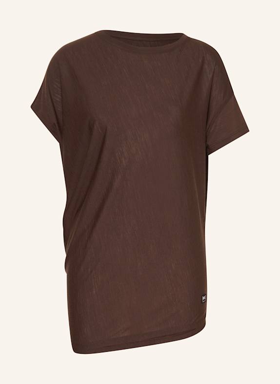 super.natural T-Shirt YOGA LOOSE mit Merinowolle BRAUN