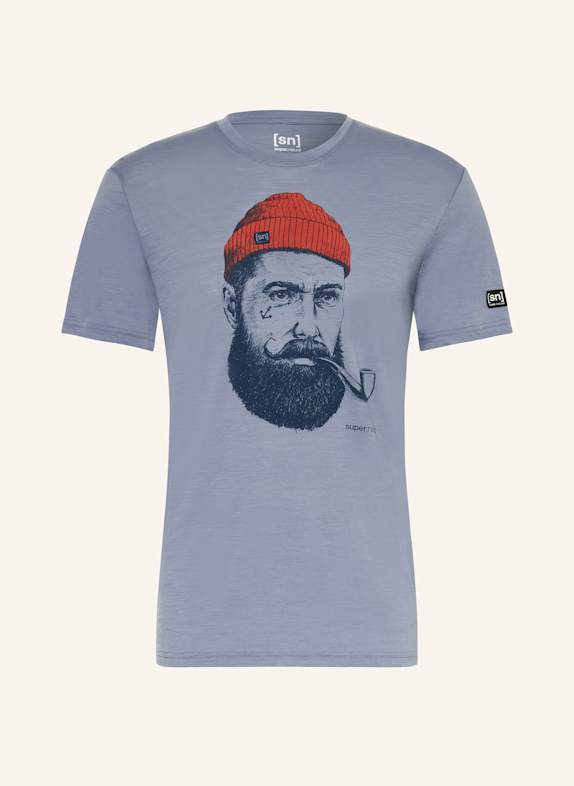 super.natural T-Shirt SAILOR mit Merinowolle HELLBLAU