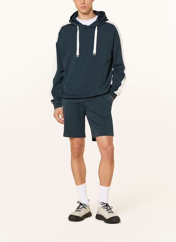 super.natural Sweatshorts COLORADO met merinowol BLAUW