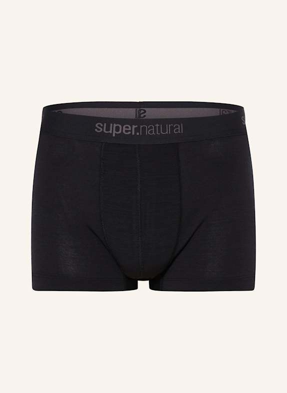 super.natural Funktionswäsche-Boxershorts TUNDRA175 BOXER mit Merinowolle SCHWARZ