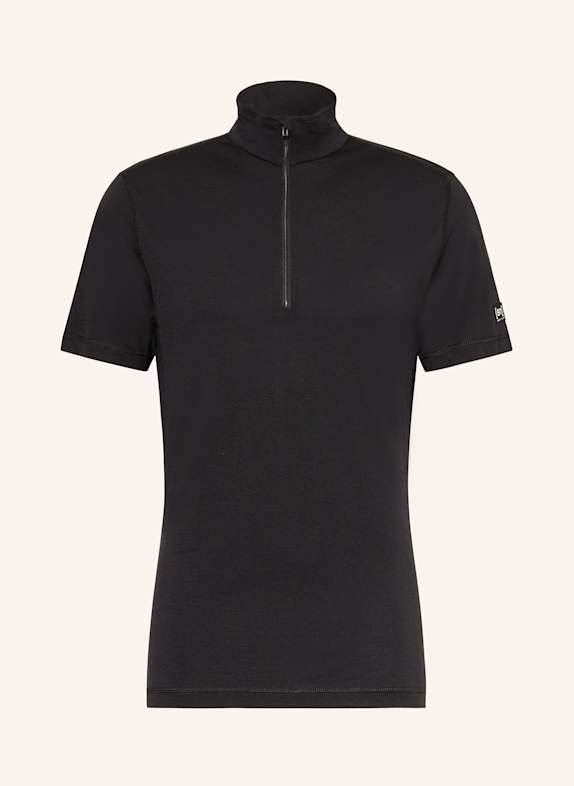 super.natural Funktions-Poloshirt TUNDRA175 mit Merinowolle SCHWARZ