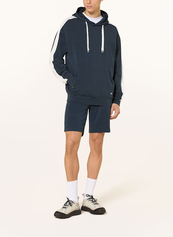 super.natural Hoodie COLORADO met merinowol BLAUW