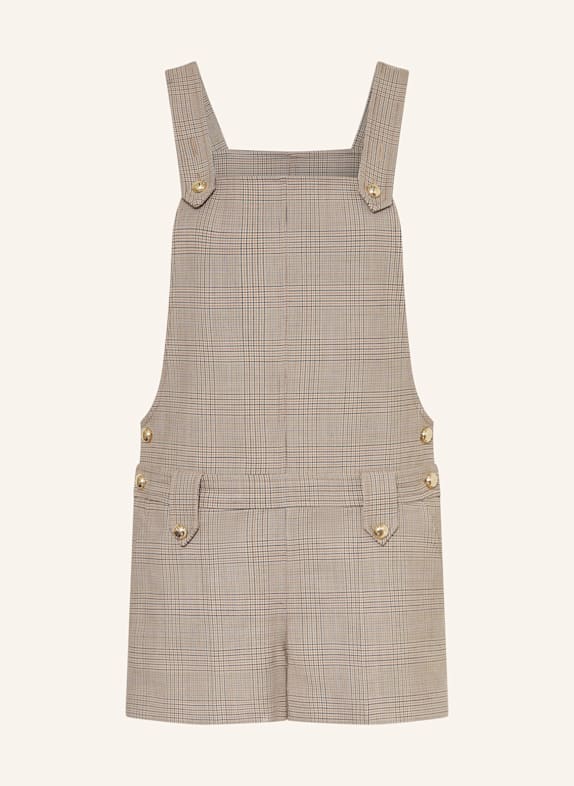 CLAUDIE PIERLOT Latzhose BEIGE / DUNKELBLAU