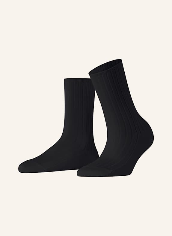 FALKE COTTON RIB socks 3000 BLACK