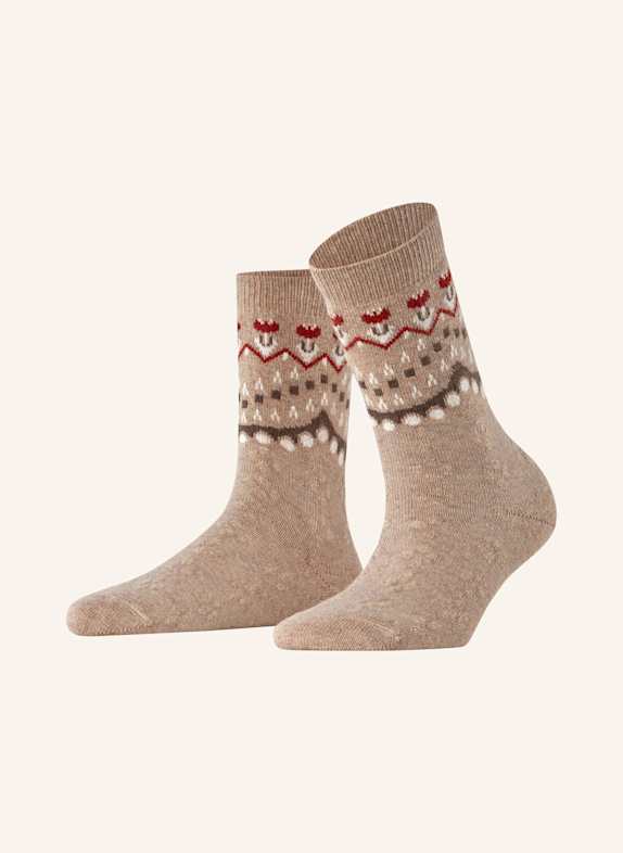 FALKE MARBLE CLOUD socks 4091 beige mel.