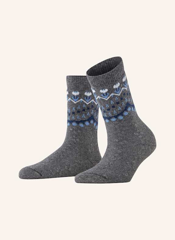 FALKE Socken COSY WOOL 3390 LIGHT GREYMEL.
