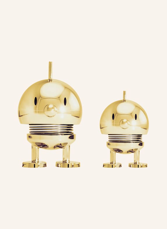 Hoptimist Sada 2 dekorativních figurek BUMBLE XS/S ZLATÁ