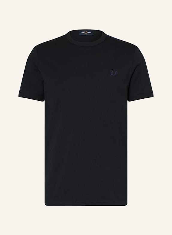 FRED PERRY T-Shirt mit Galonstreifen 102 BLACK