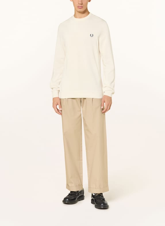 FRED PERRY Piqué-trui CRÈME