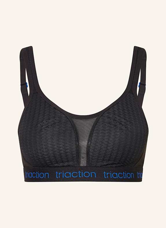 Triumph Sports bra TRIACTION ENERGY LITE with mesh BLACK