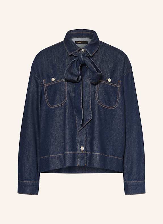 maje Jeansbluse mit abnehmbarer Schluppe BLAU
