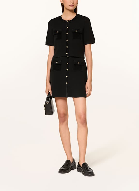 CLAUDIE PIERLOT Strickrock SCHWARZ