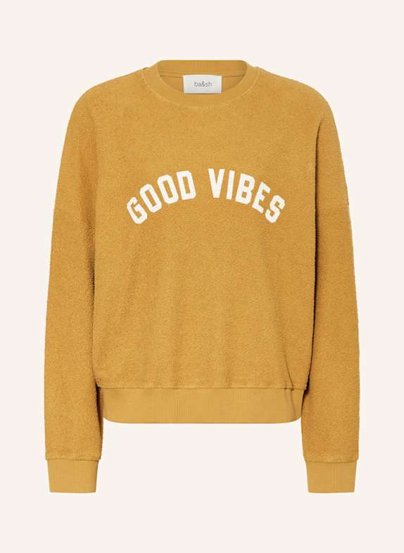 ba&sh Frotteeshirt ROB DUNKELGELB