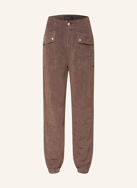 ALLSAINTS Cargohose VAL mit Leinen DUNKELBRAUN