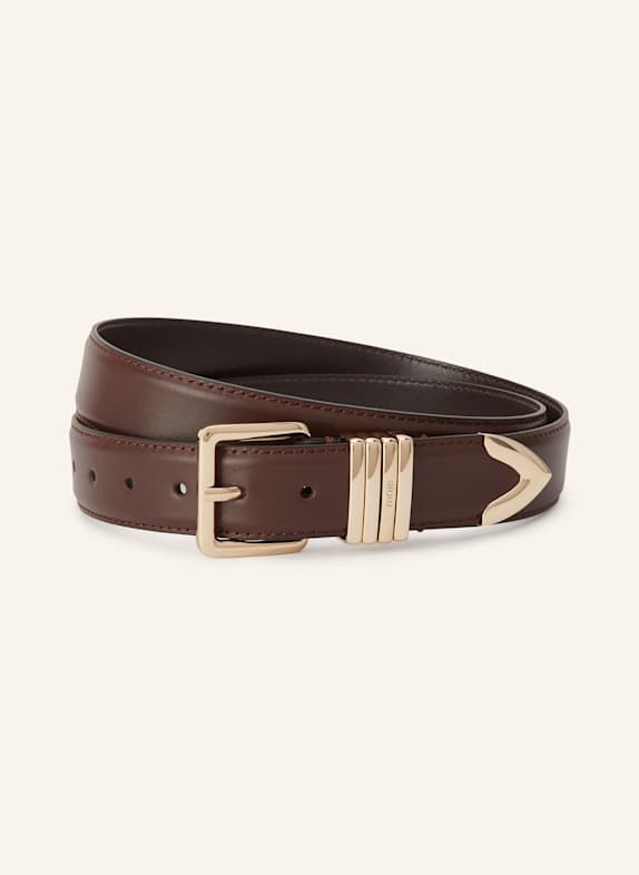 maje Ledergürtel DUNKELBRAUN