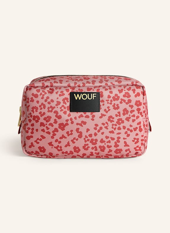 WOUF Cosmetic bag BLUSH LEOPARD PINK/ RED