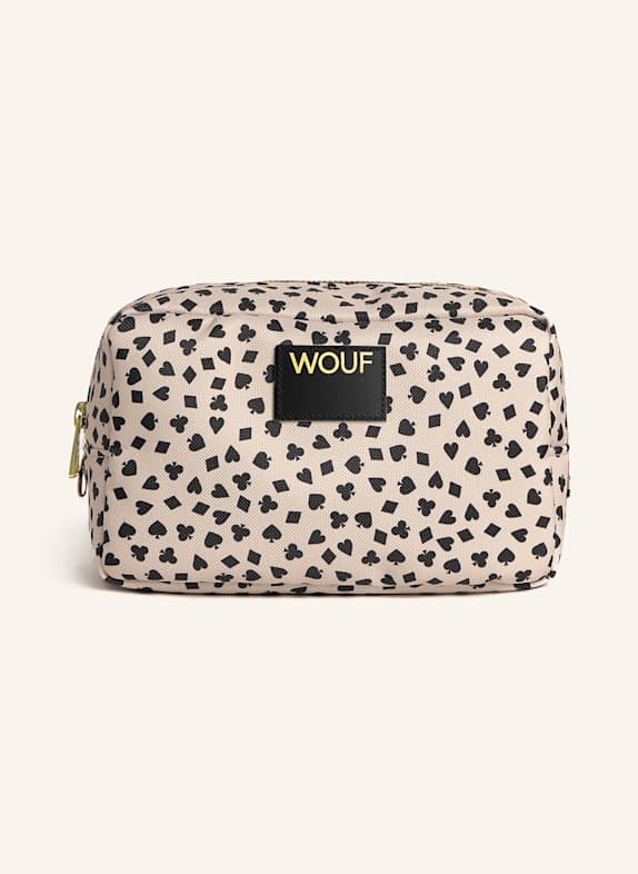 WOUF Cosmetic bag BLUSH LEOPARD CREAM/ BLACK
