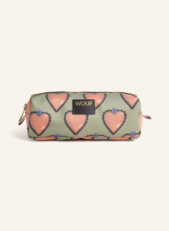 WOUF GLOW pencil case LIGHT GREEN/ PINK