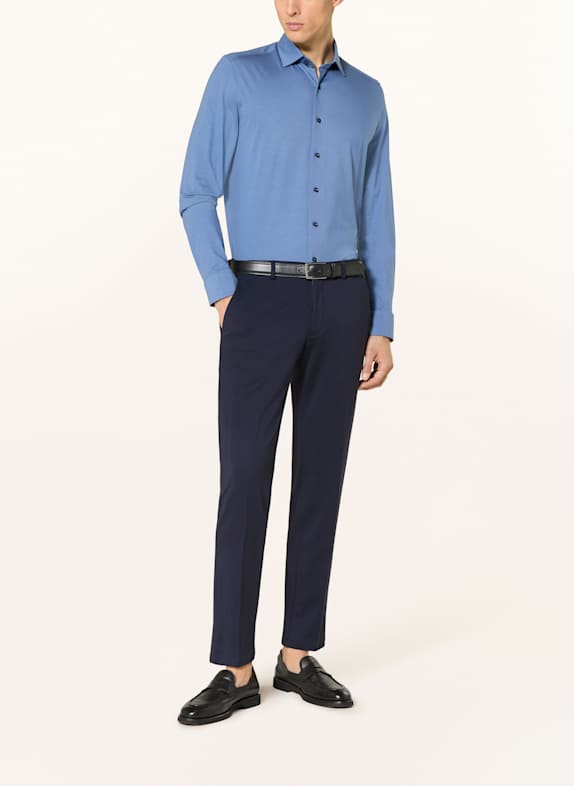 OLYMP Jerseyhemd Luxor 24/Seven modern fit BLAUGRAU