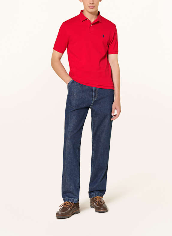 POLO RALPH LAUREN Piqué-Poloshirt Custom Slim Fit ROT