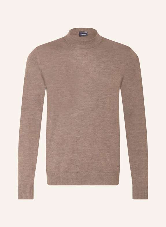 JOOP! Pullover DAVIDE aus Merinowolle BRAUN