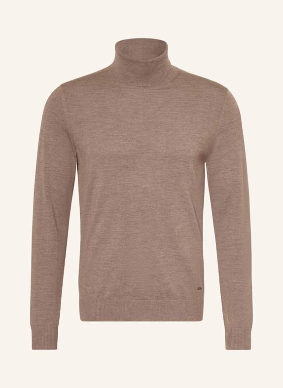 JOOP! city bomber jacket in merino wool BROWN