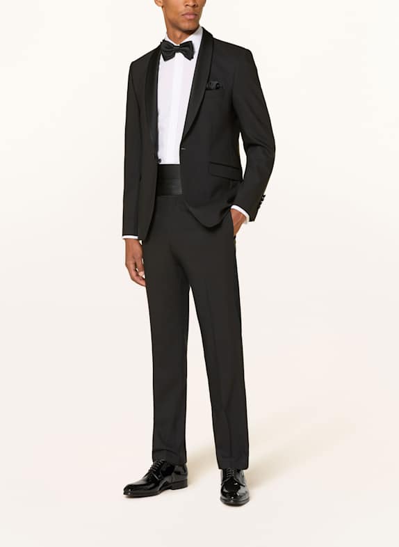 WILVORST Pakbroek Slim Fit ZWART