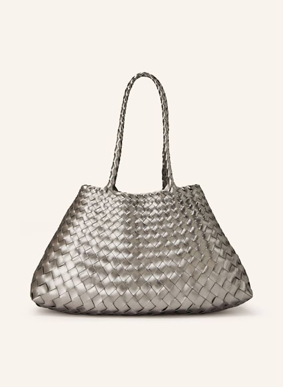 DRAGON DIFFUSION Torba shopper SANTA CROCE BIG SREBRNY