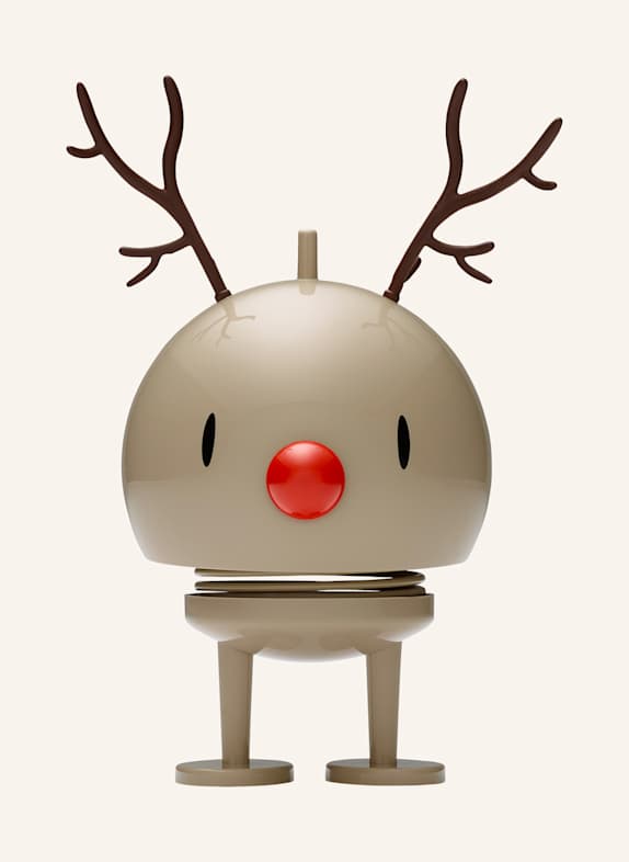Hoptimist Dekorativní figurka REINDEER BUMBLE MEDIUM ČERNOŠEDÁ