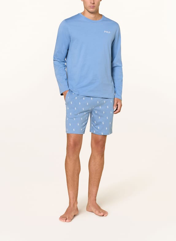 POLO RALPH LAUREN slaapshirt LICHTBLAUW
