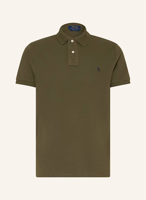 POLO RALPH LAUREN Piqué-Poloshirt Custom Slim Fit OLIV