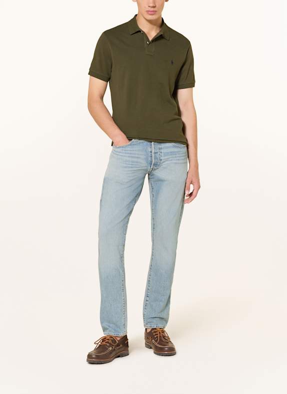 POLO RALPH LAUREN Piqué-Poloshirt Custom Slim Fit OLIV