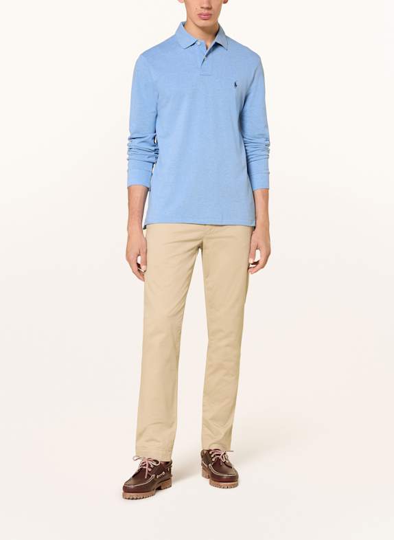 POLO RALPH LAUREN Piqué-Poloshirt Custom Slim Fit HELLBLAU