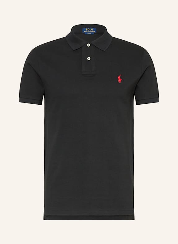 POLO RALPH LAUREN Piqué-Poloshirt Slim Fit SCHWARZ