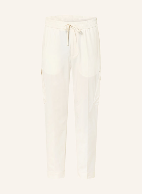 BOSS Cargo pants in jogger style URBANEX tapered fit ECRU
