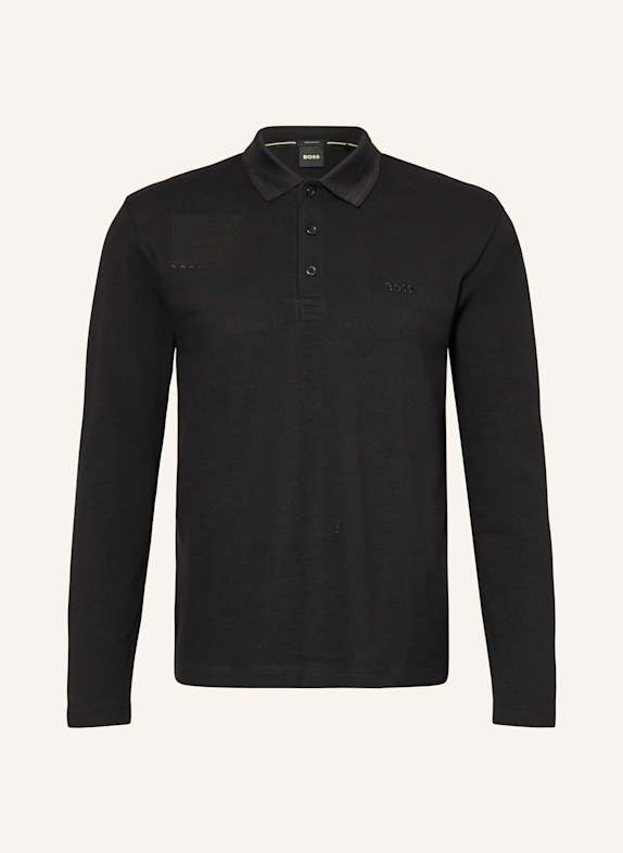 BOSS Piqué-Poloshirt PLISY Regular Fit SCHWARZ