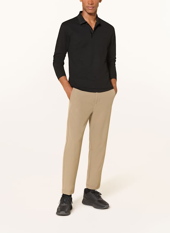 BOSS Piqué-Poloshirt PLISY Regular Fit SCHWARZ