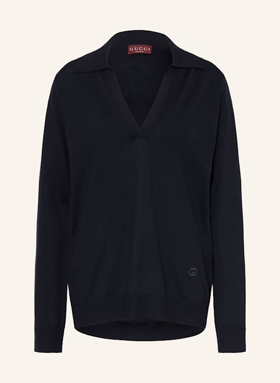 GUCCI Pull oversize BLEU FONCÉ