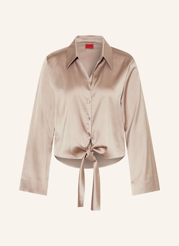HUGO Satinbluse ERRIKA BEIGE