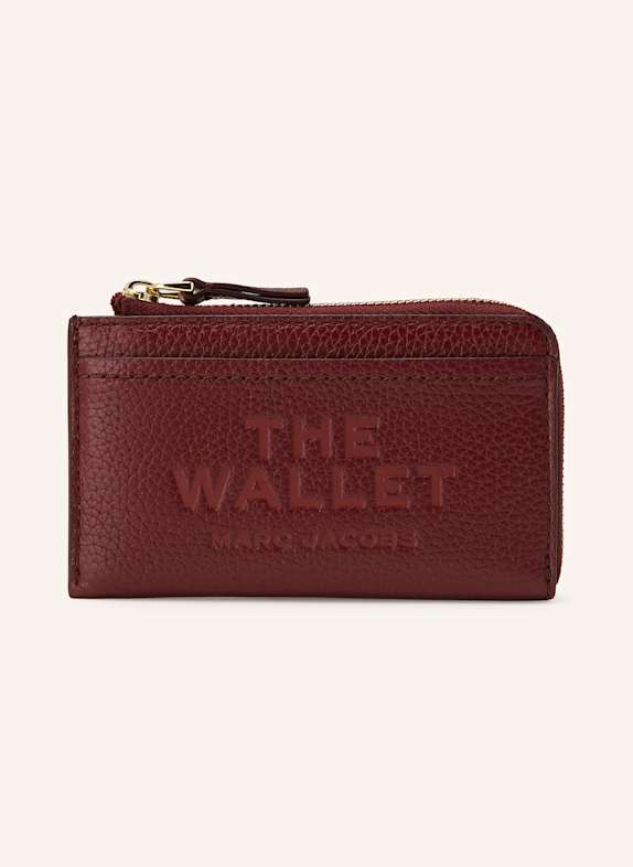 MARC JACOBS Torba na ramię ze skóry saffiano SNAPSHOT DTM CIEMNOCZERWONY