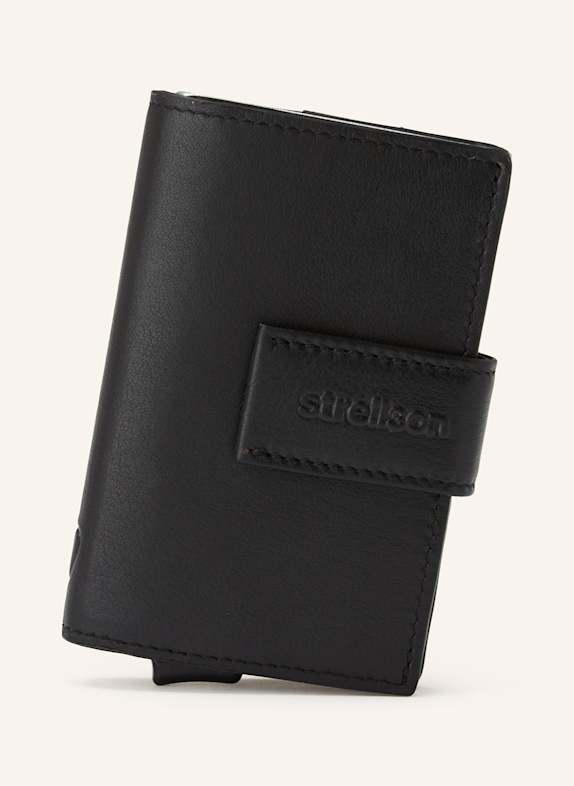 STRELLSON Pouzdro na karty CARTER C-THREE E-CAGE ČERNÁ