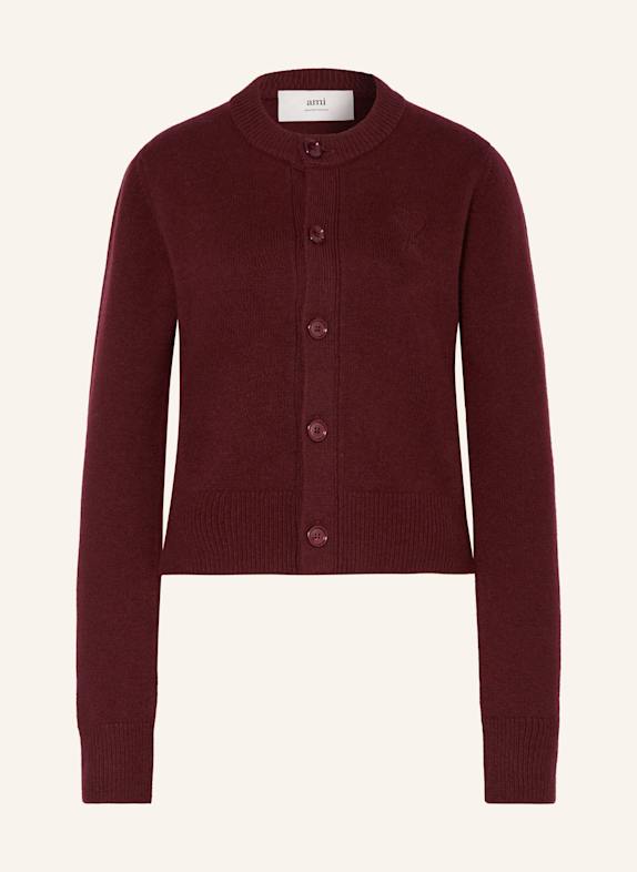 AMI PARIS Strickjacke DUNKELROT