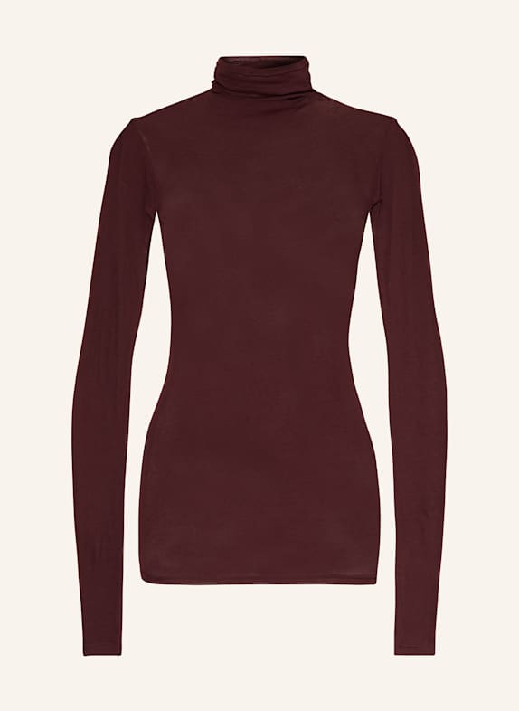 American Vintage Turtleneck shirt MASSACHUSETTS DARK RED