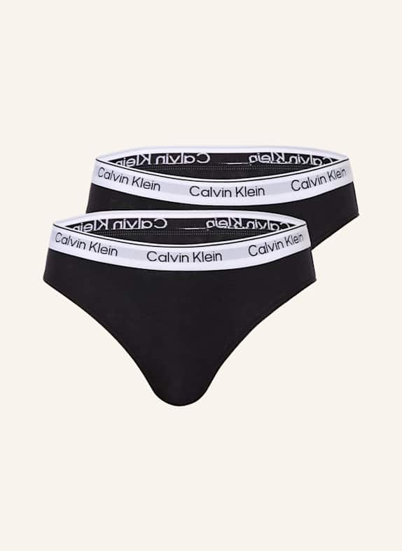 Calvin Klein 2er-Pack Slips ICON COTTON STRETCH SCHWARZ