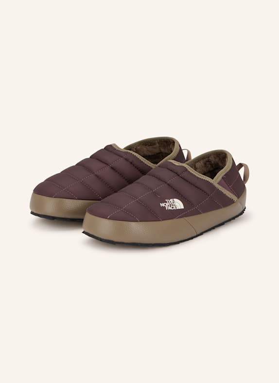 THE NORTH FACE Slipper THERMOBALL™ TRACTION mit Kunstfell BRAUN