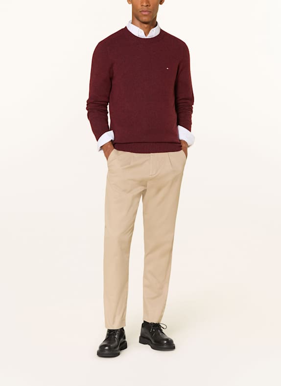 TOMMY HILFIGER sweater MØRKERØD