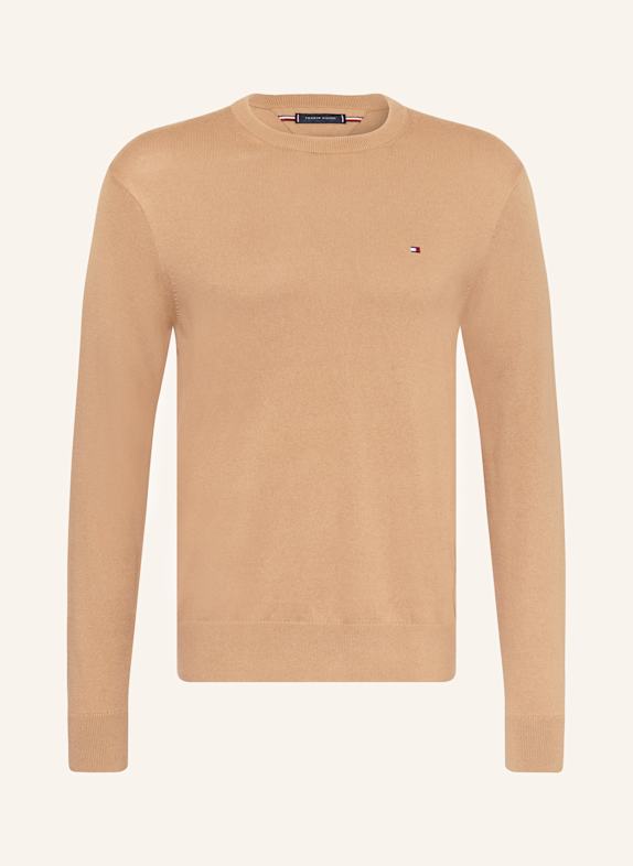 TOMMY HILFIGER Pullover HELLBRAUN