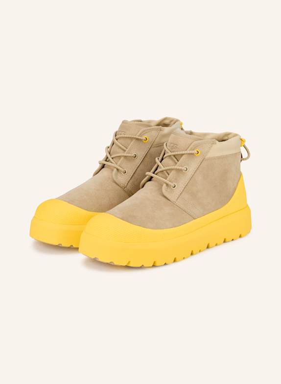 UGG Schnürboots NEUMEL HELLBRAUN / GELB