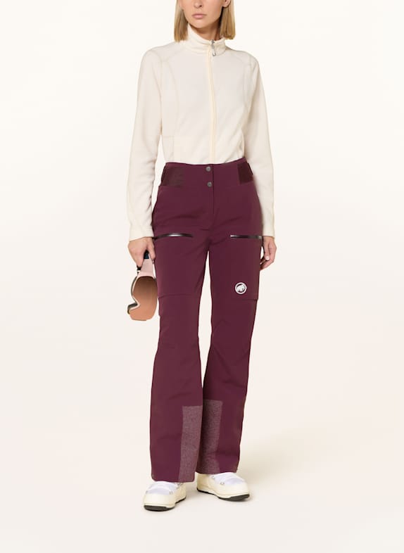 MAMMUT Ski broek STONEY DONKERROOD