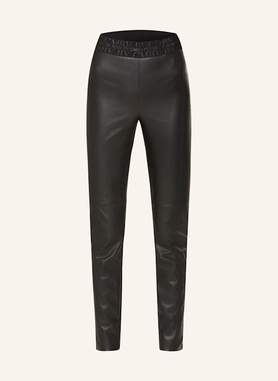 CAMBIO Leggings RANDA in Lederoptik SCHWARZ